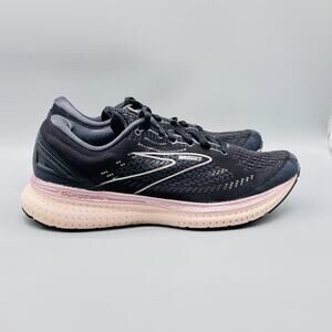 Brooks Shoes Womens 11.5 Black Pink Glycerin Cushioned Road Running Athletic